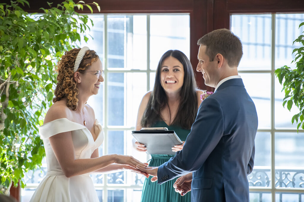 intimate wedding at The Wine Bar and Restaurant in Atlantic Highlands