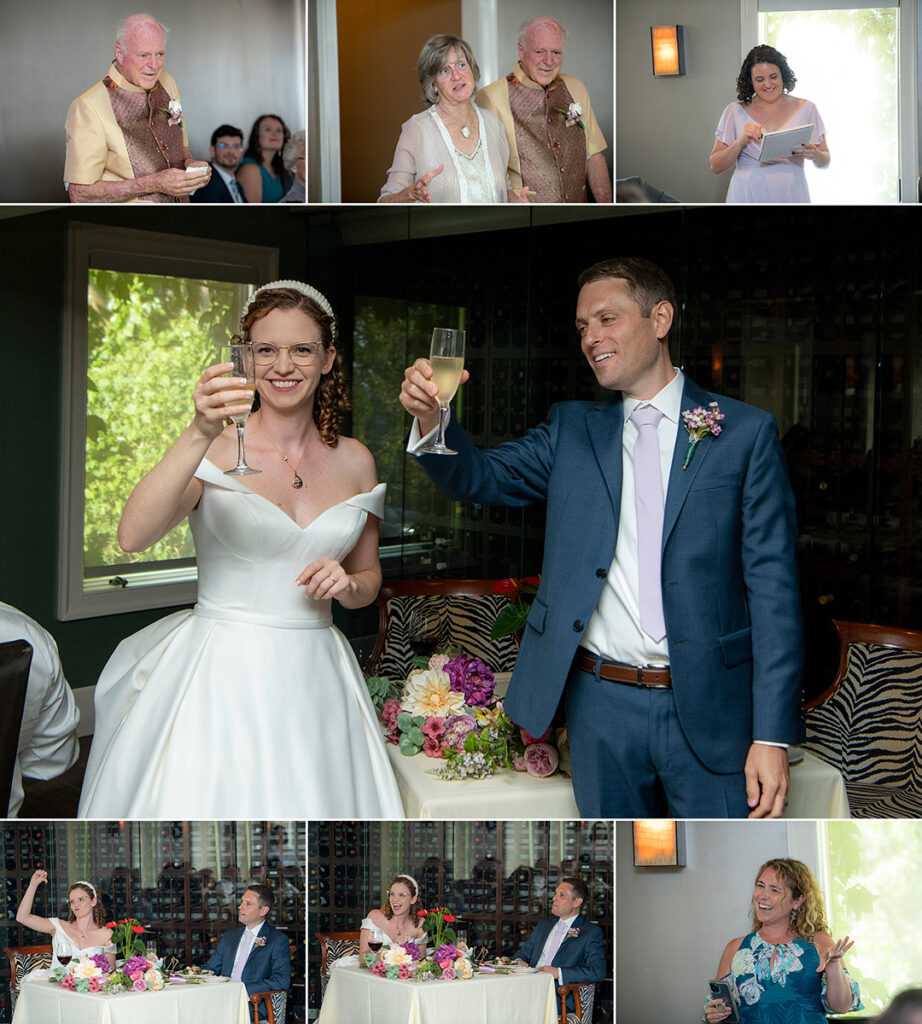 intimate wedding at The Wine Bar and Restaurant in Atlantic Highlands