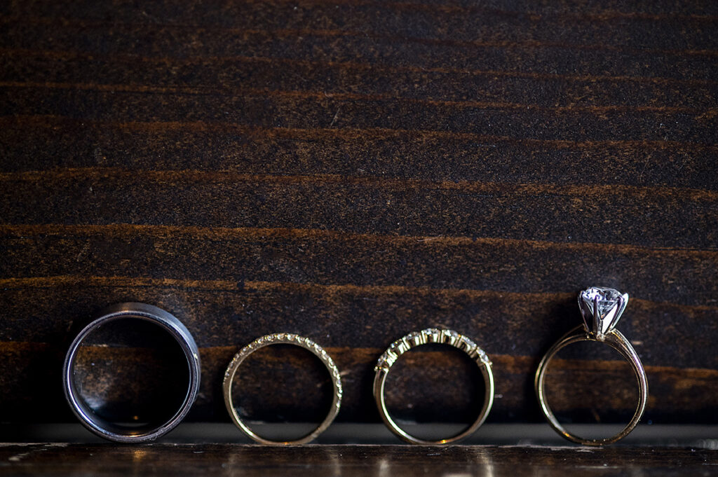 wedding ring details at Hotel du Village wedding