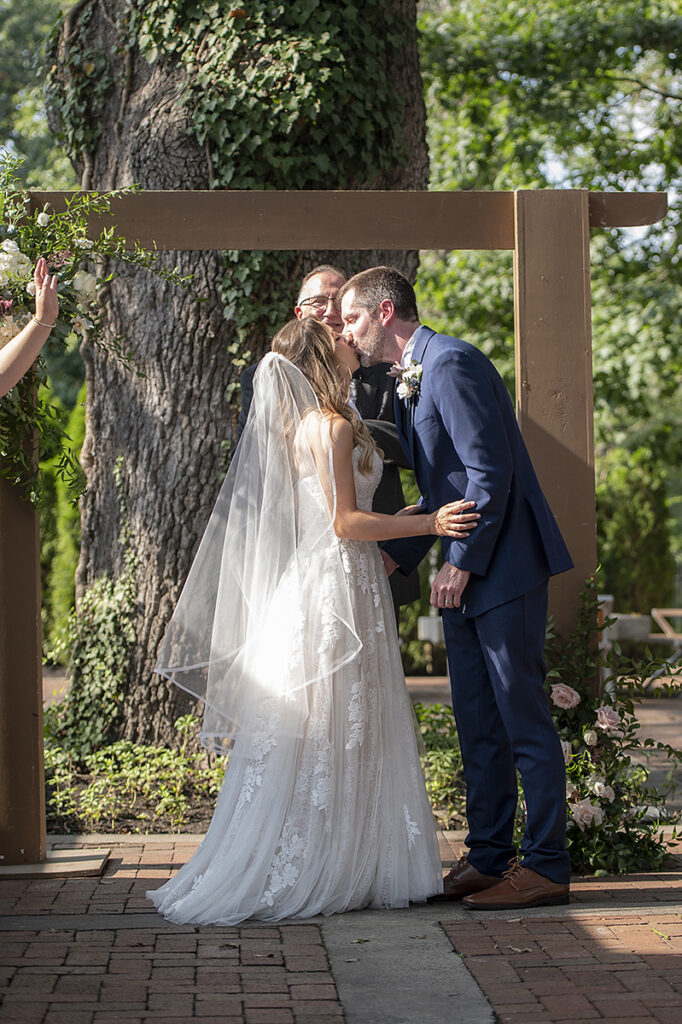 wedding ceremony at Hotel du Village wedding