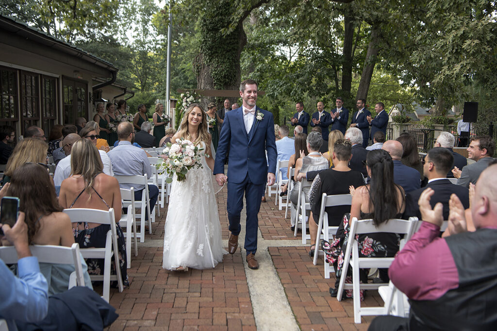 wedding ceremony at Hotel du Village wedding
