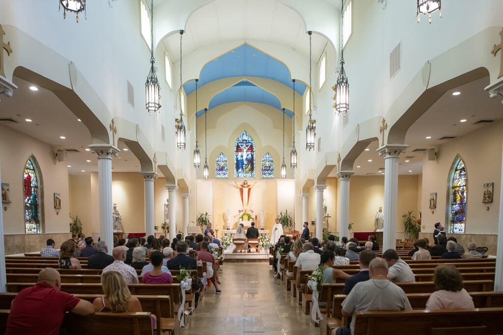 NYC church wedding ceremony