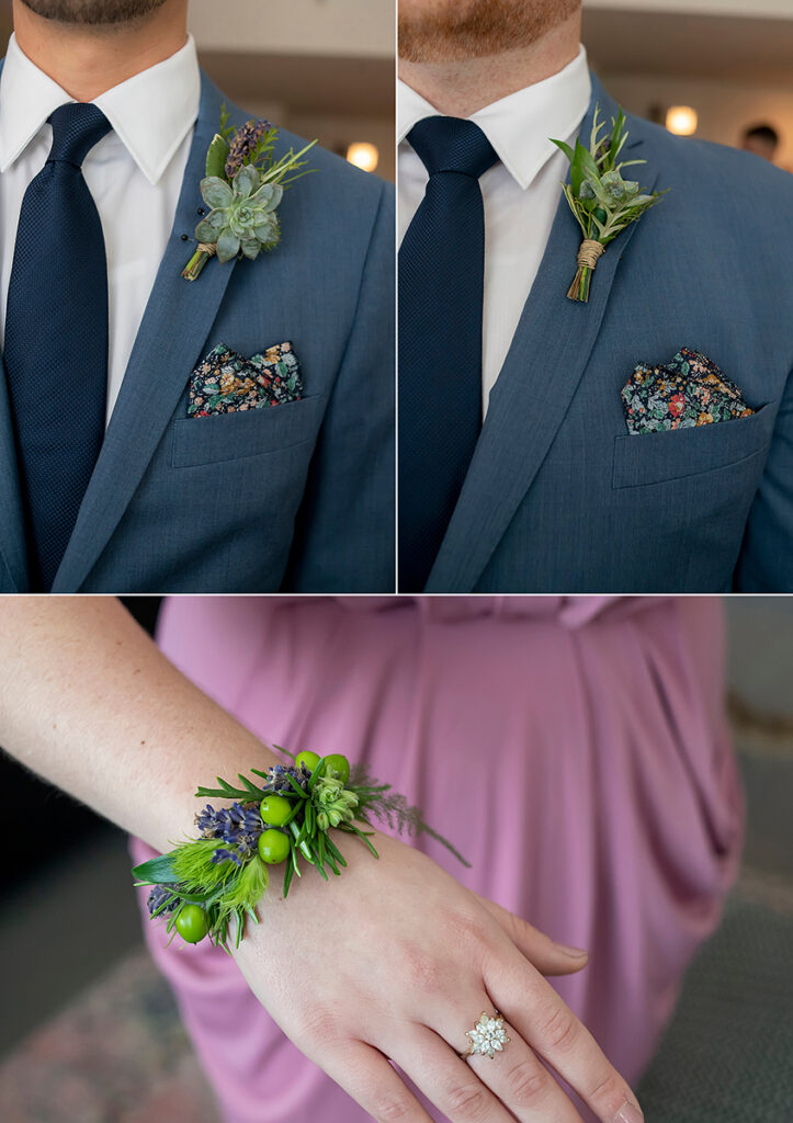 floral decor for Intimate Hoboken wedding