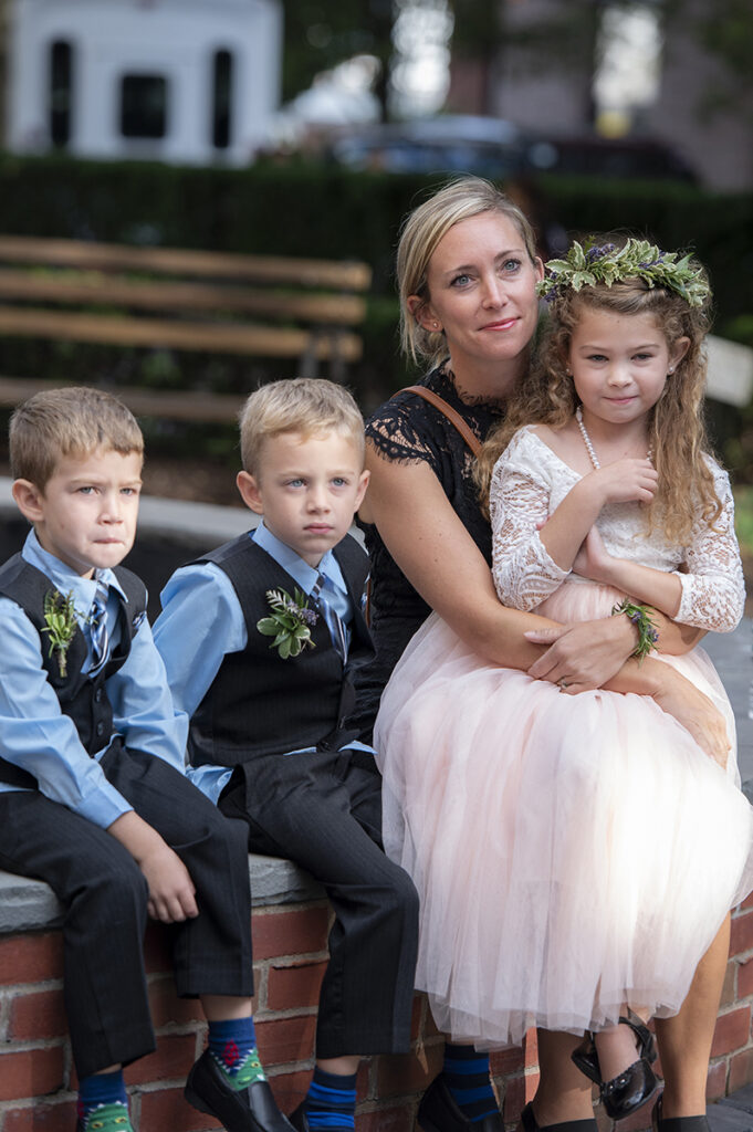 Intimate Hoboken wedding ceremony.