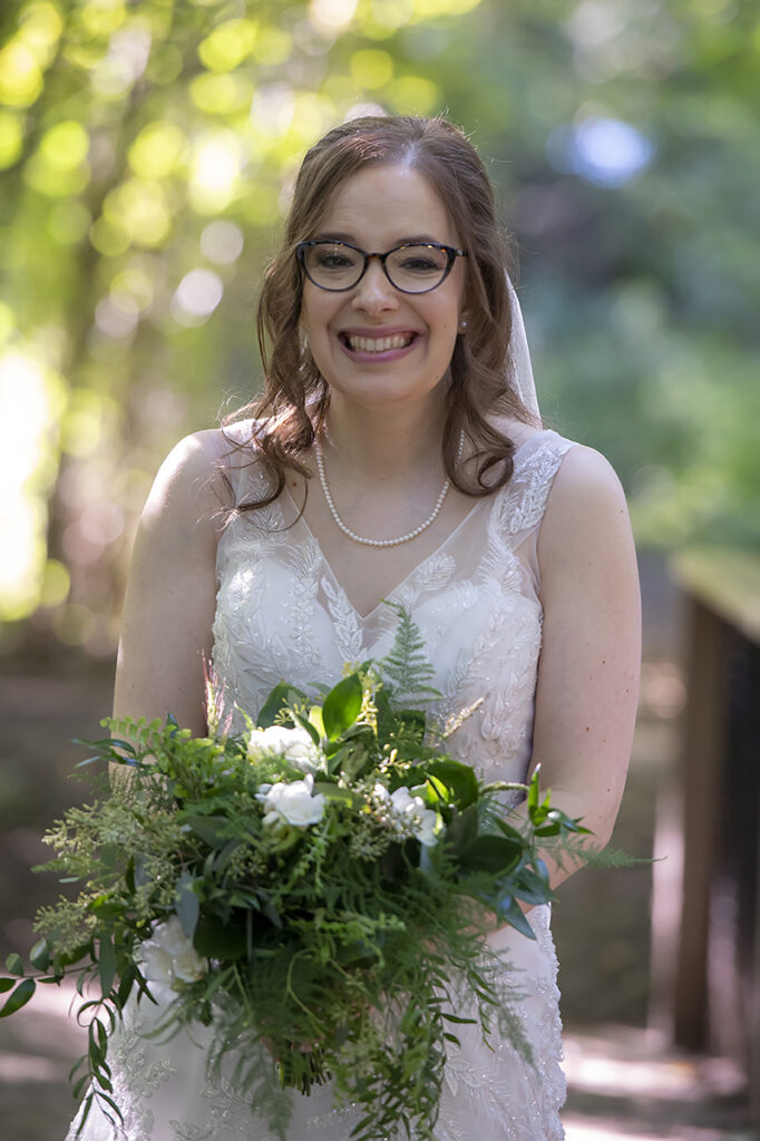 bride on her wedding day