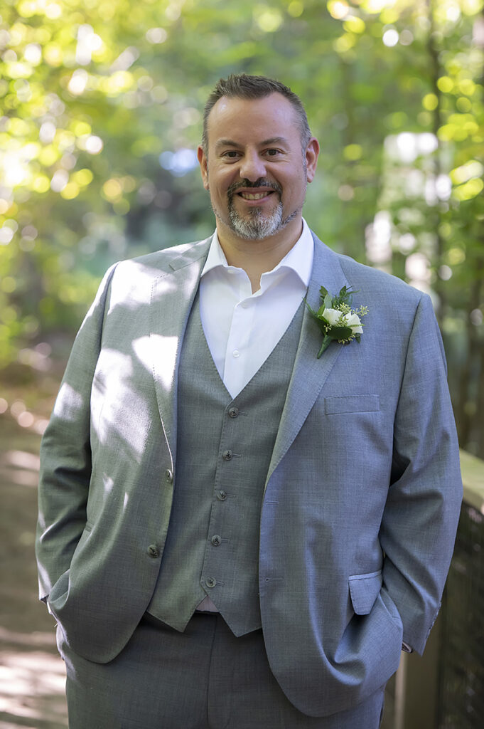 groom on his wedding day