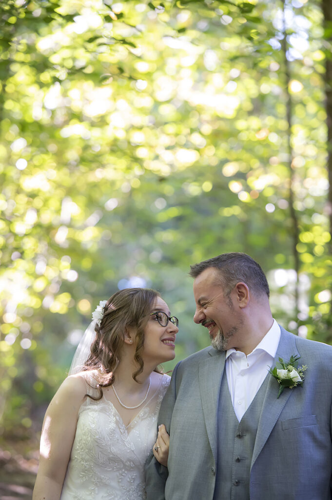 bride and groom on their wedding day. The River Cafe wedding
