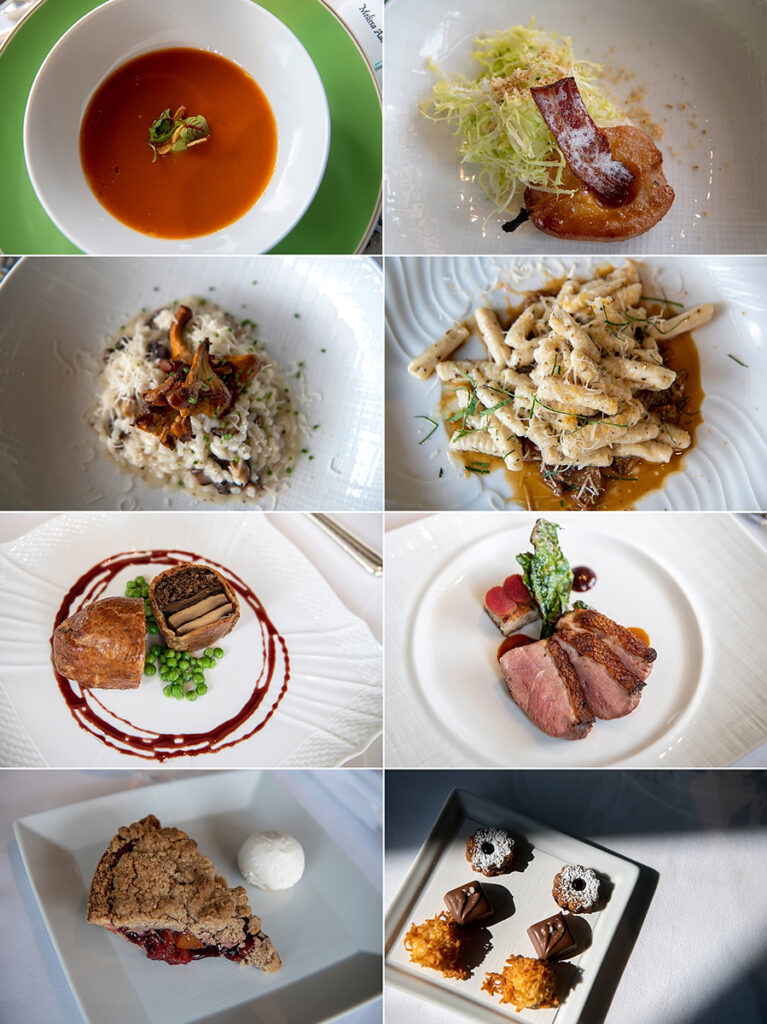 Food details from an intimate NYC wedding at The River Cafe in Brooklyn