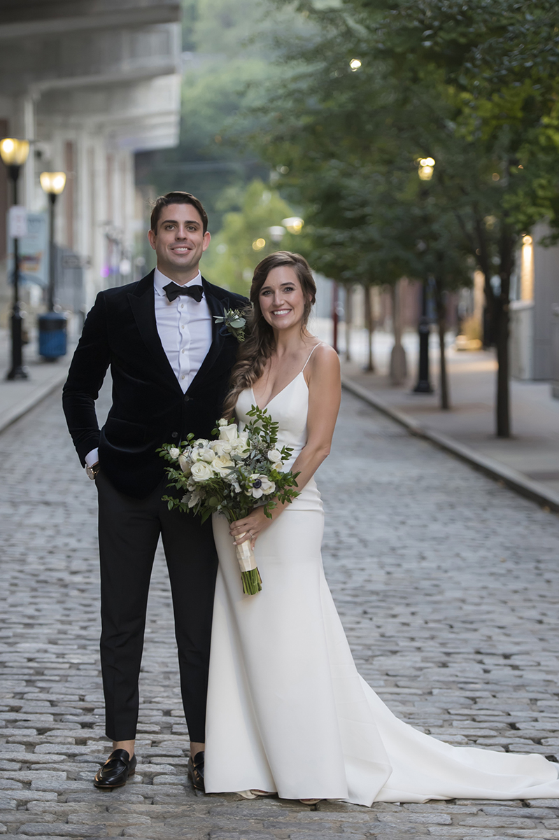 bride and groom on their wedding day at Kolo Klub in Hoboken
