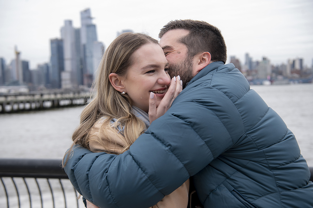 Hoboken Waterfront Proposal | Hoboken Wedding Photographer | Jeff + Mia