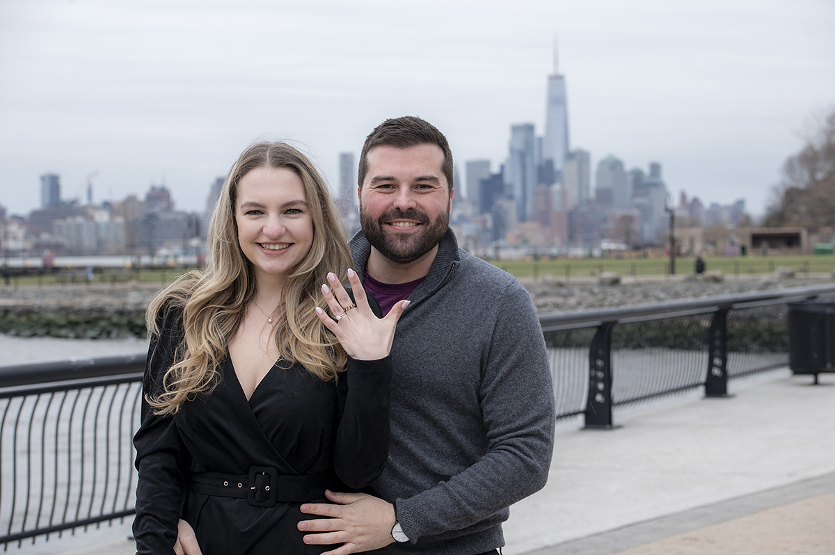 Hoboken Waterfront Proposal | Hoboken Wedding Photographer | Jeff + Mia