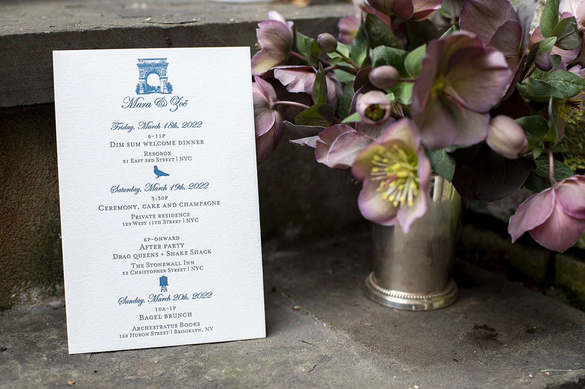 West Village Intimate Backyard Wedding | NYC Wedding Photographer | LGBTQ Wedding Photographer | Mara + Zoe