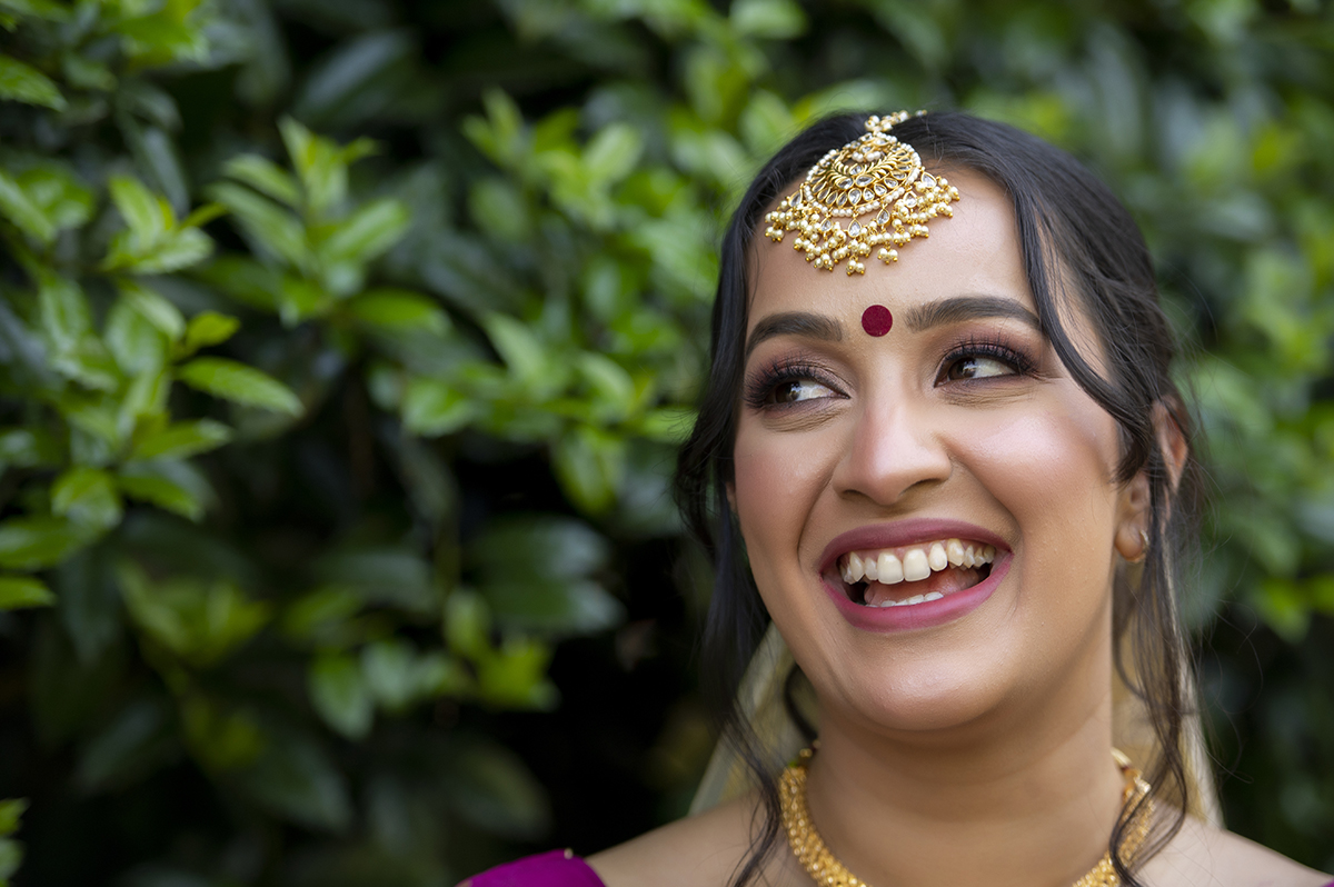 Indian bride on their wedding day at Glen Ridge Women’s Club