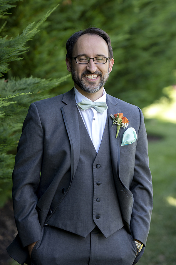 groom on wedding day at Conservatory at The Madison Hotel Wedding in Morristown, NJ