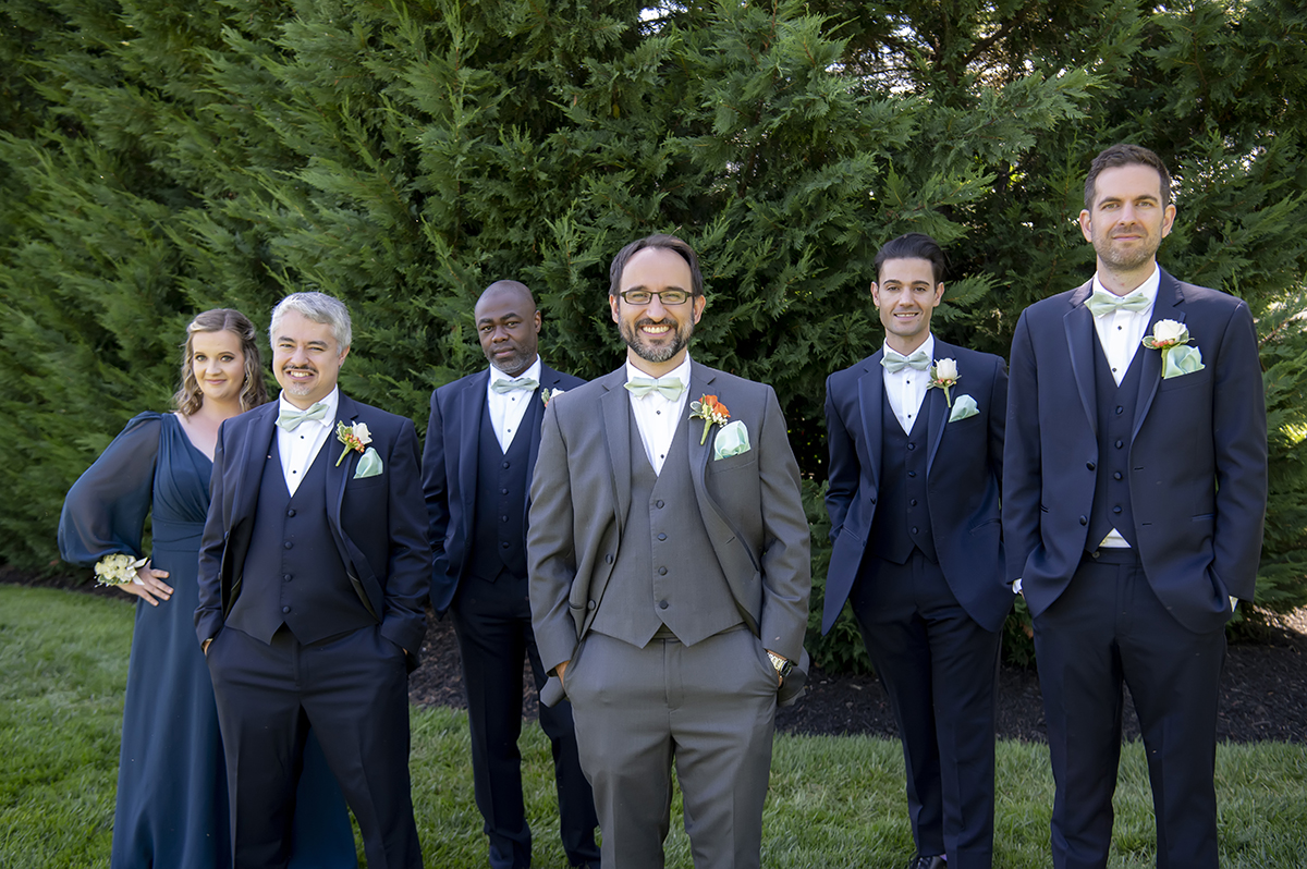 wedding party on wedding day at Conservatory at The Madison Hotel Wedding in Morristown, NJ