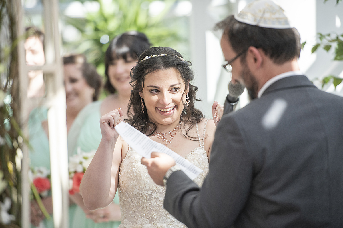 wedding ceremony at Conservatory at The Madison Hotel Wedding in Morristown, NJ