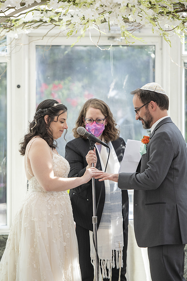 wedding ceremony at Conservatory at The Madison Hotel Wedding in Morristown, NJ
