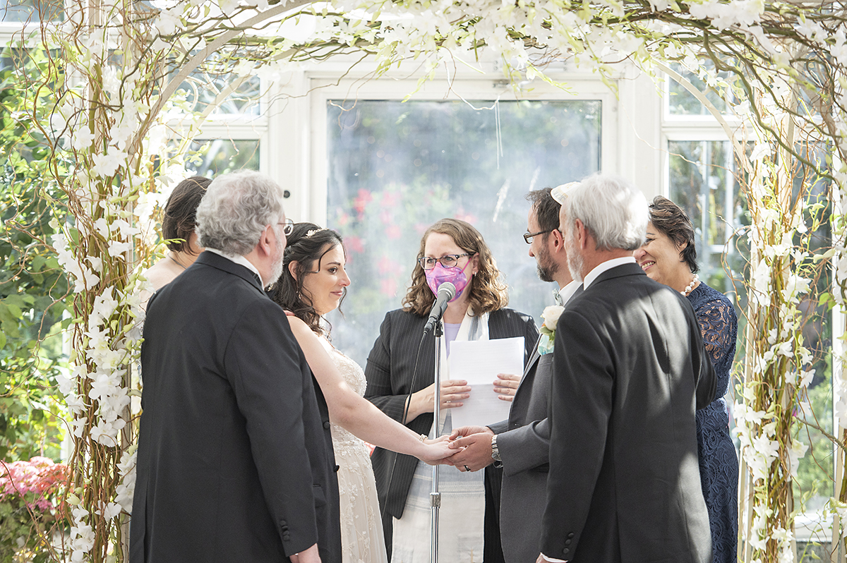 wedding ceremony at Conservatory at The Madison Hotel Wedding in Morristown, NJ