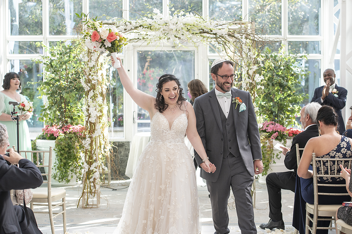 wedding ceremony at Conservatory at The Madison Hotel Wedding in Morristown, NJ