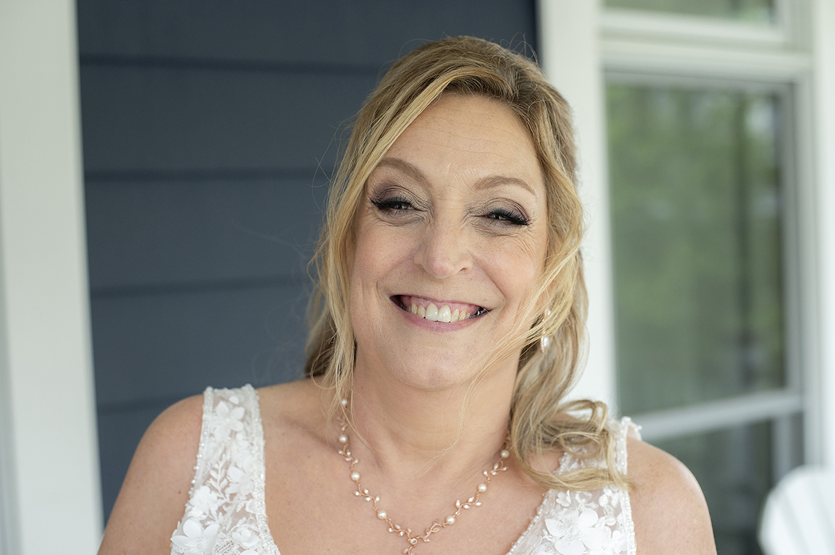 bridal portrait during their intimate Asbury Park vow renewal. LGBTQ wedding