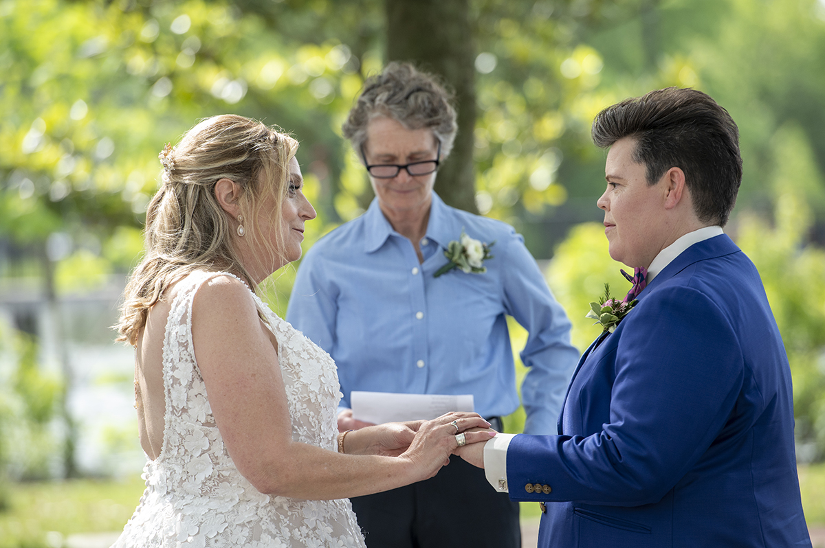 intimate Asbury Park vow renewal ceremony