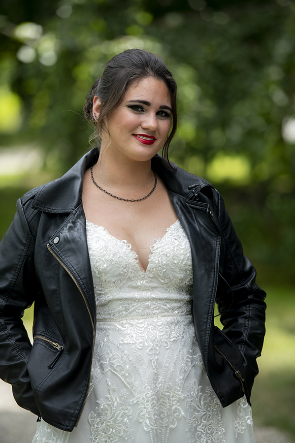 brides posing for portraits before their Crossed Keys Estate Wedding