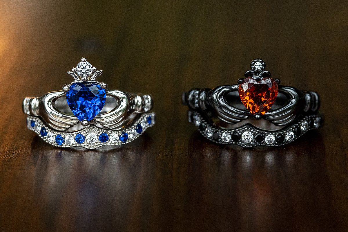 wedding rings at Crossed Keys Estate