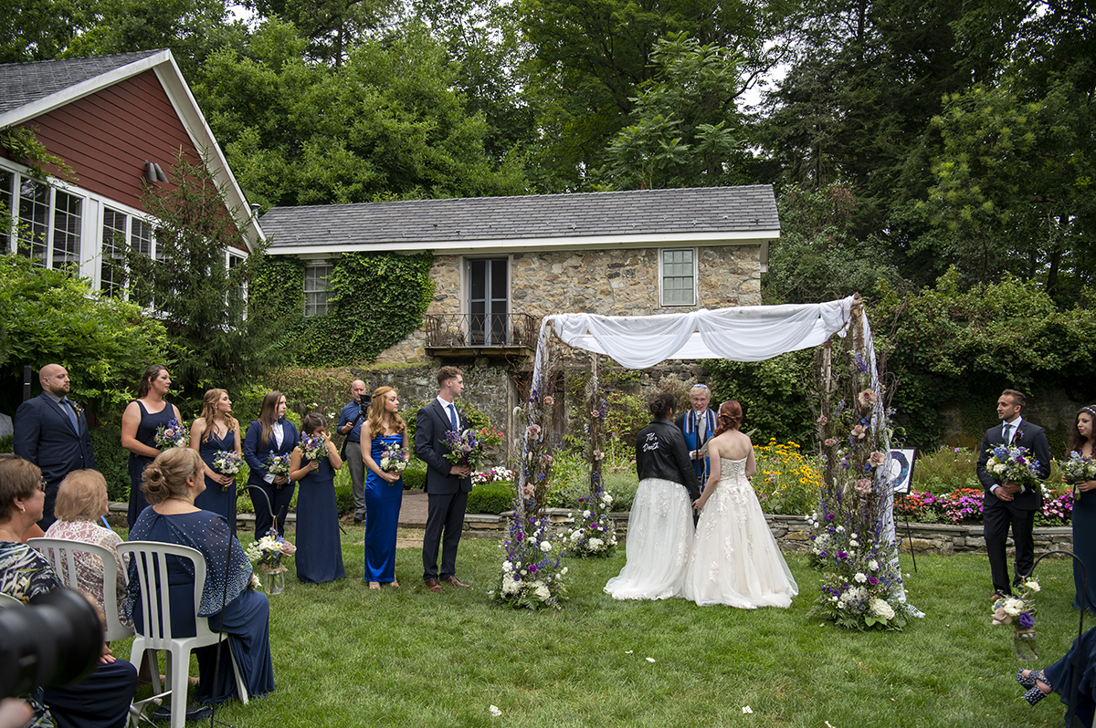 brides married at Crossed Keys Estate Wedding