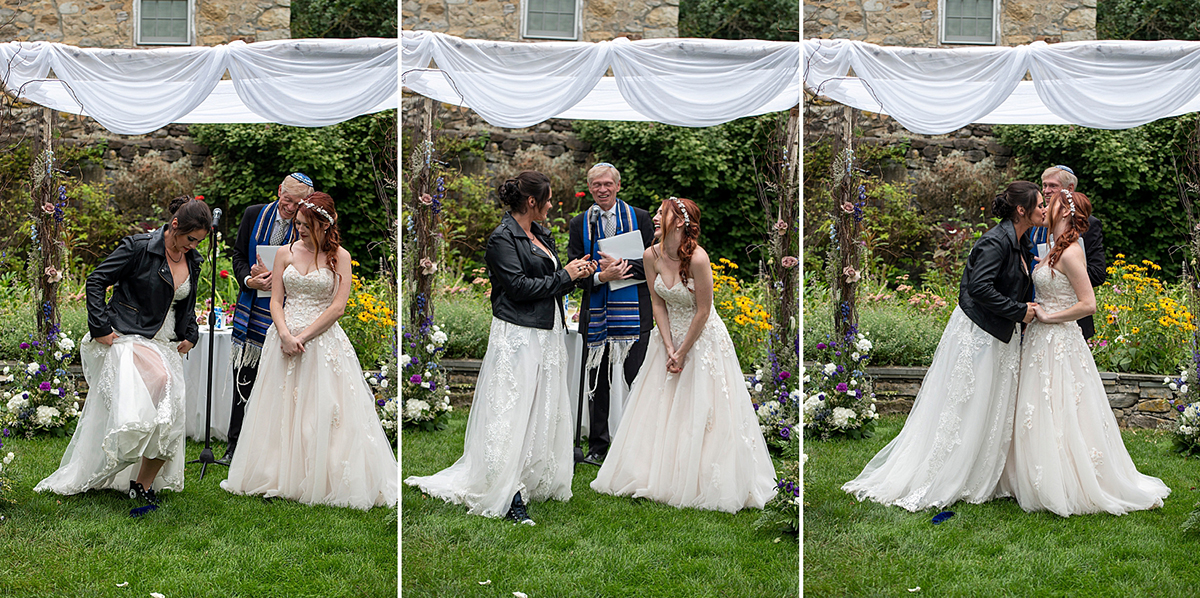brides married at Crossed Keys Estate Wedding
