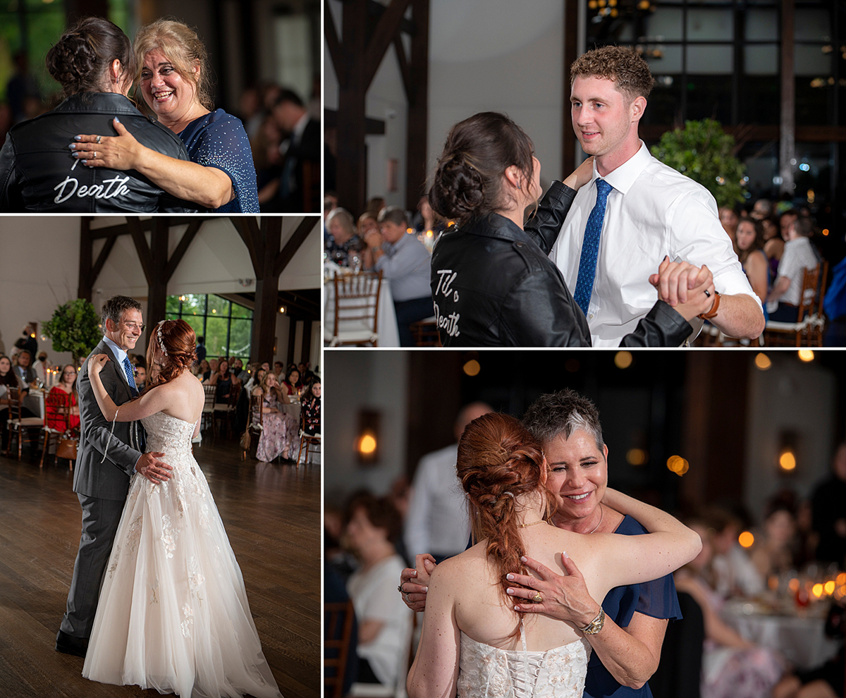 brides family dances at their reception at Crossed Keys Estate Wedding