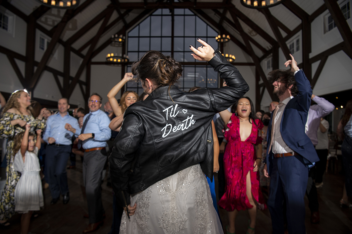 brides dancing at their reception at Crossed Keys Estate Wedding