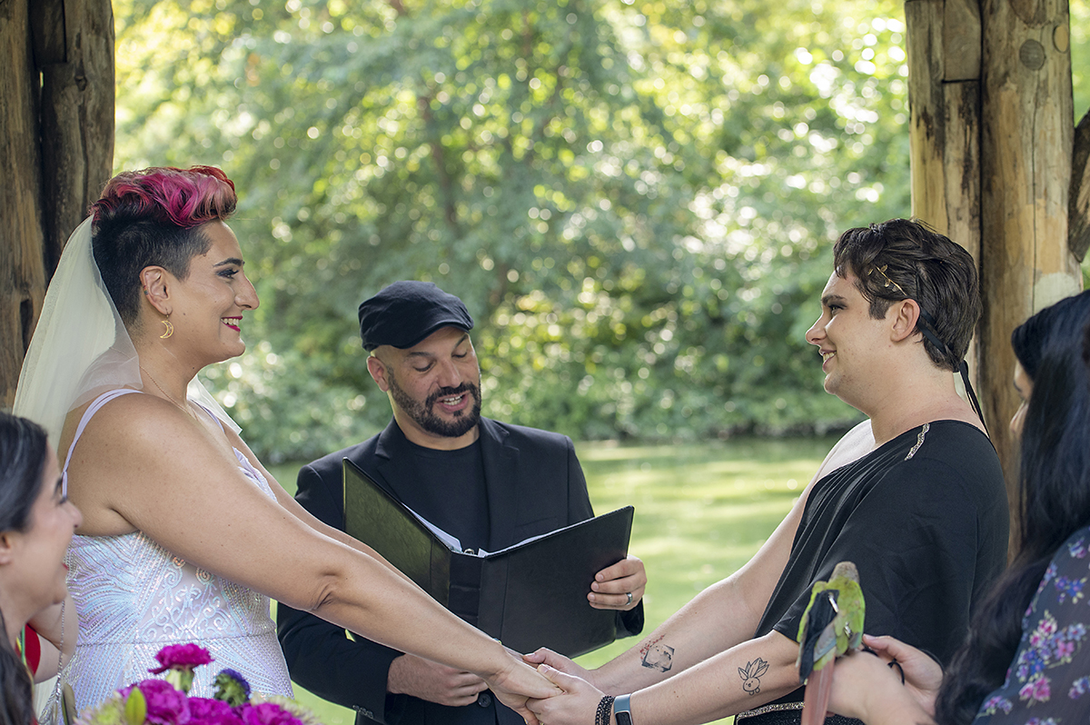 Intimate Central Park Wedding ceremony