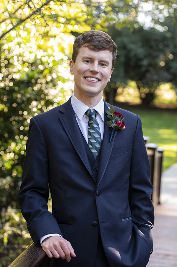two grooms on their wedding day at The English Manor. LGBTQ wedding