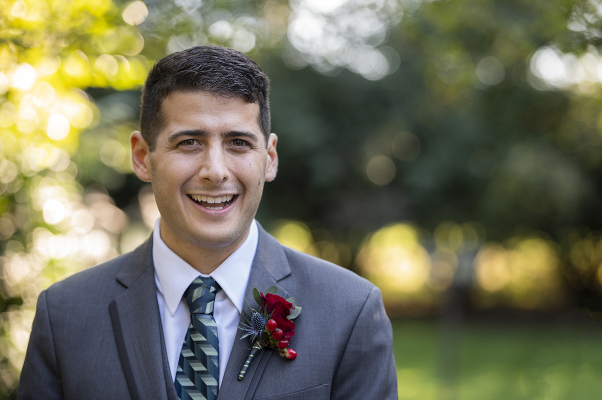 two grooms on their wedding day at The English Manor. LGBTQ wedding