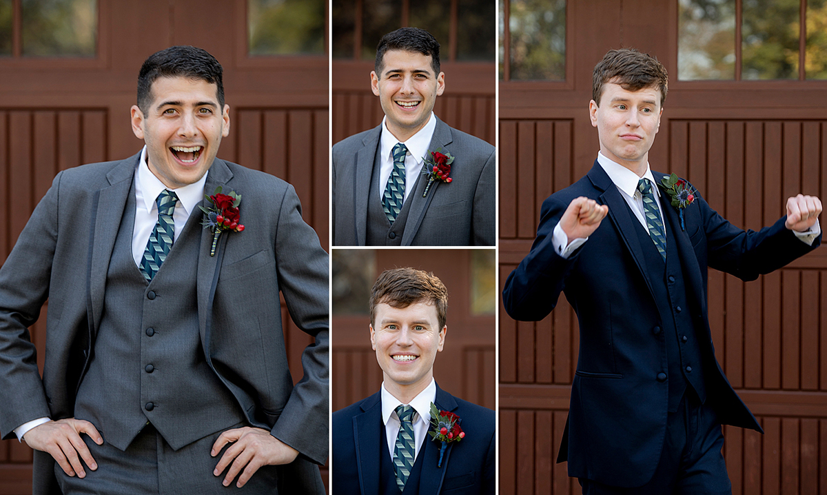 two grooms on their wedding day at The English Manor. LGBTQ wedding