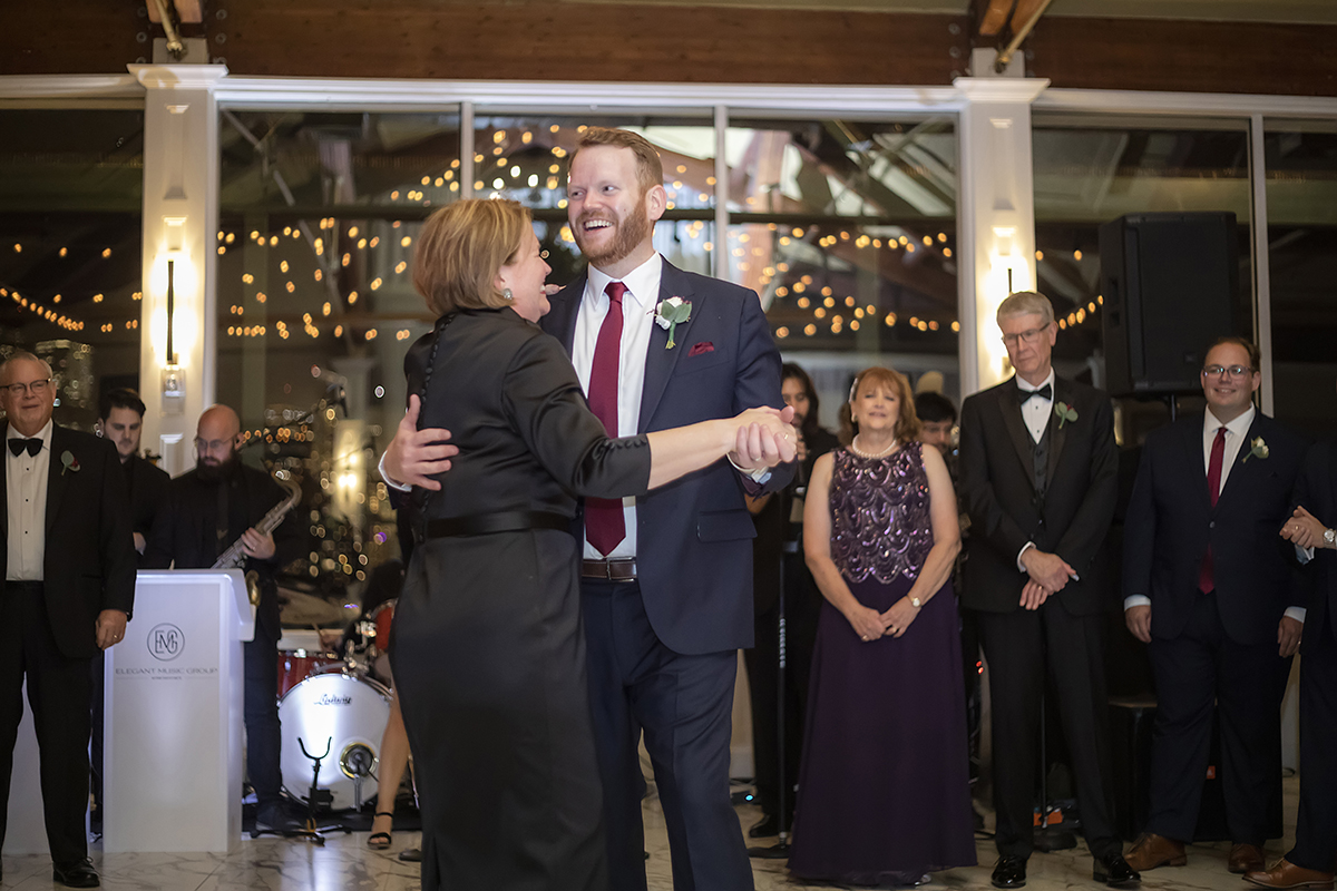 fall wedding reception at Liberty House in Jersey City