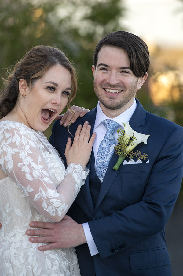 bride and groom at Hudson House wedding in Jersey City