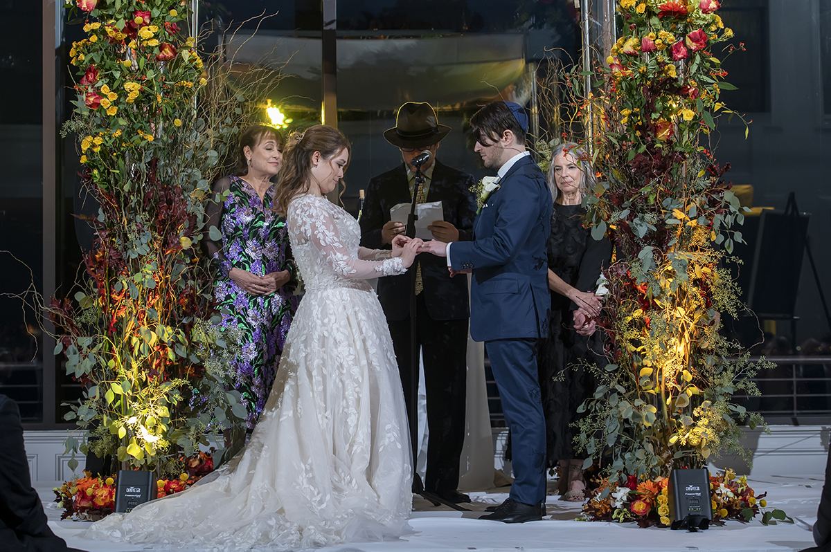 Jewish wedding ceremony at Hudson House wedding in Jersey City
