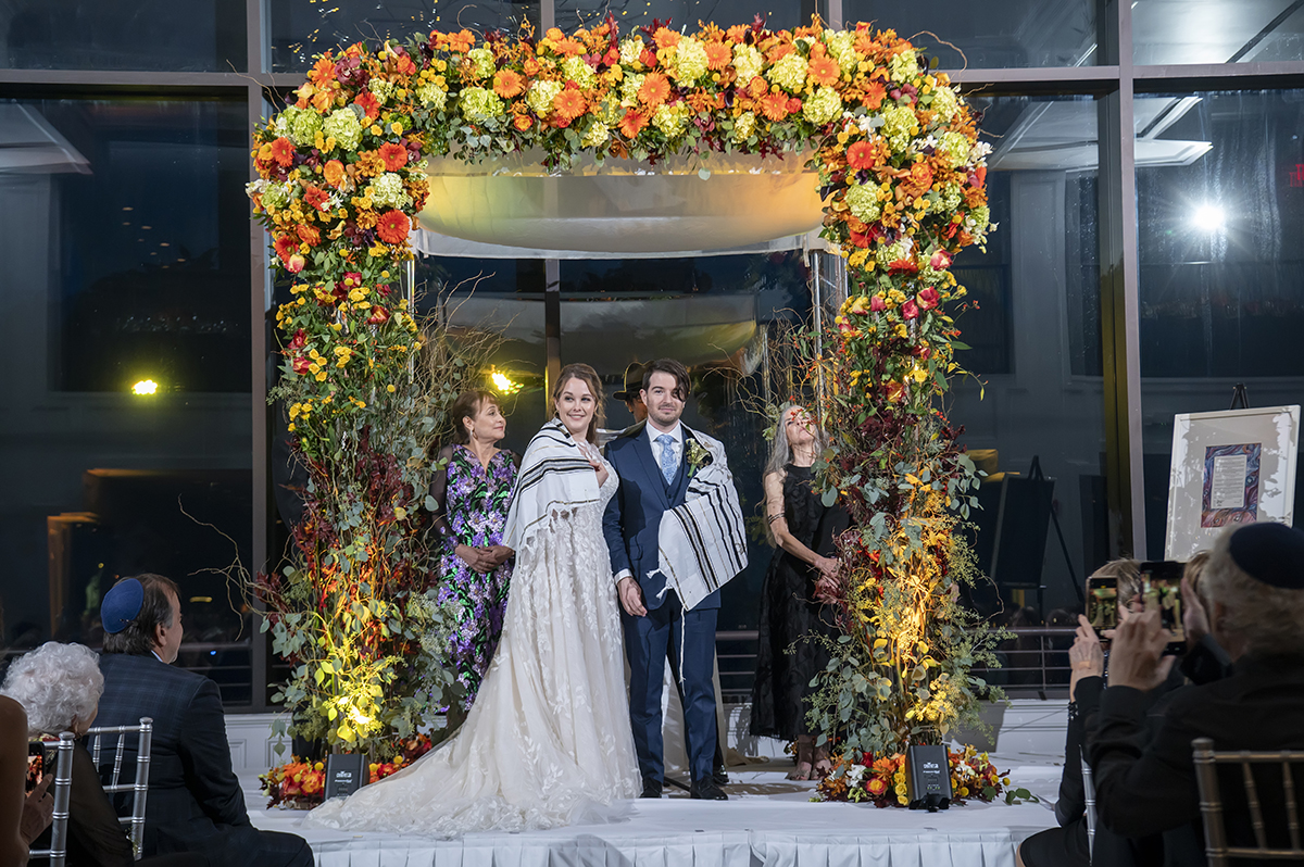 Jewish wedding ceremony at Hudson House wedding in Jersey City
