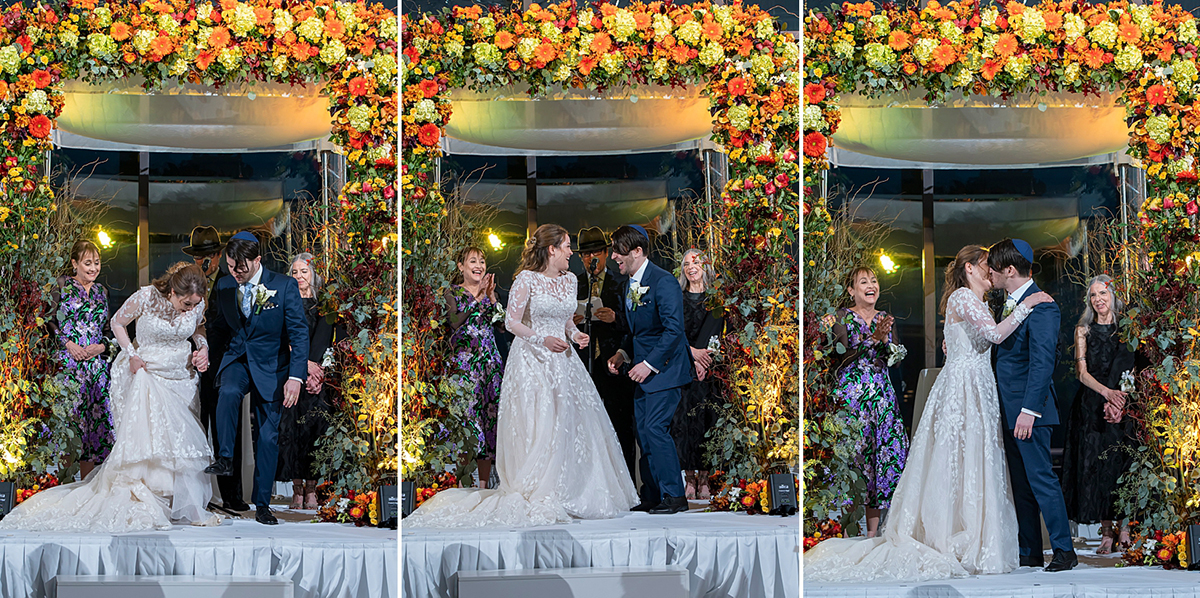 Jewish wedding ceremony at Hudson House wedding in Jersey City