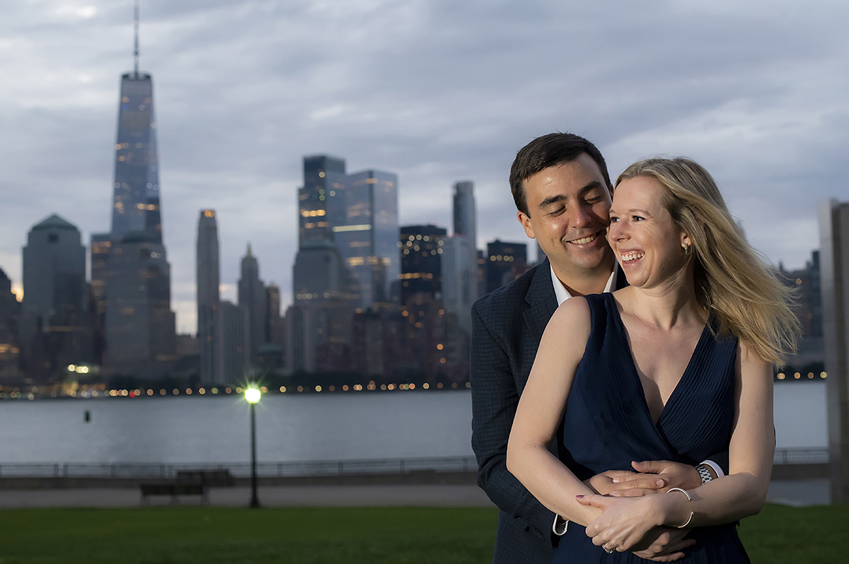 Sunrise Liberty State Park Engagement Photos | Jersey City Wedding Photographer | Taylor + Peter