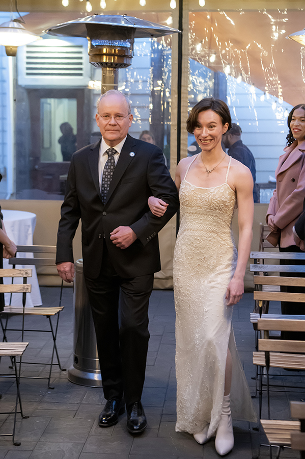 intimate wedding at Corto in Jersey City. LGBTQ wedding photos