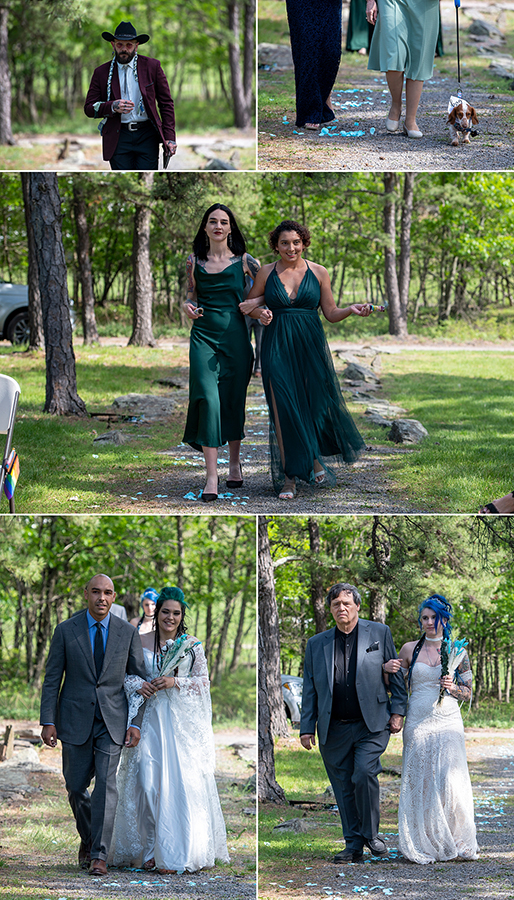 wedding ceremony at Riedlbauer’s Resort in the Catskills. LGBTQ wedding