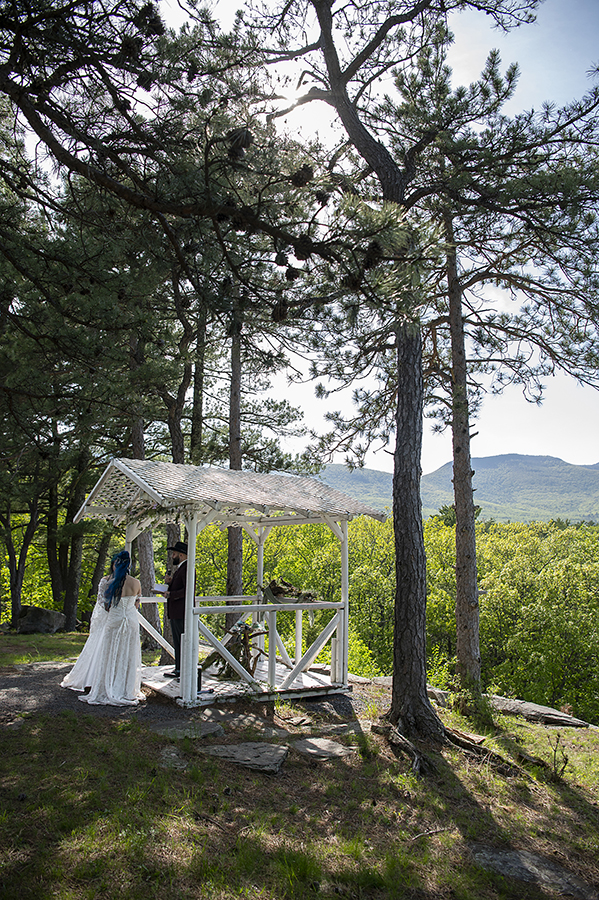 wedding ceremony at Riedlbauer’s Resort in the Catskills. LGBTQ wedding