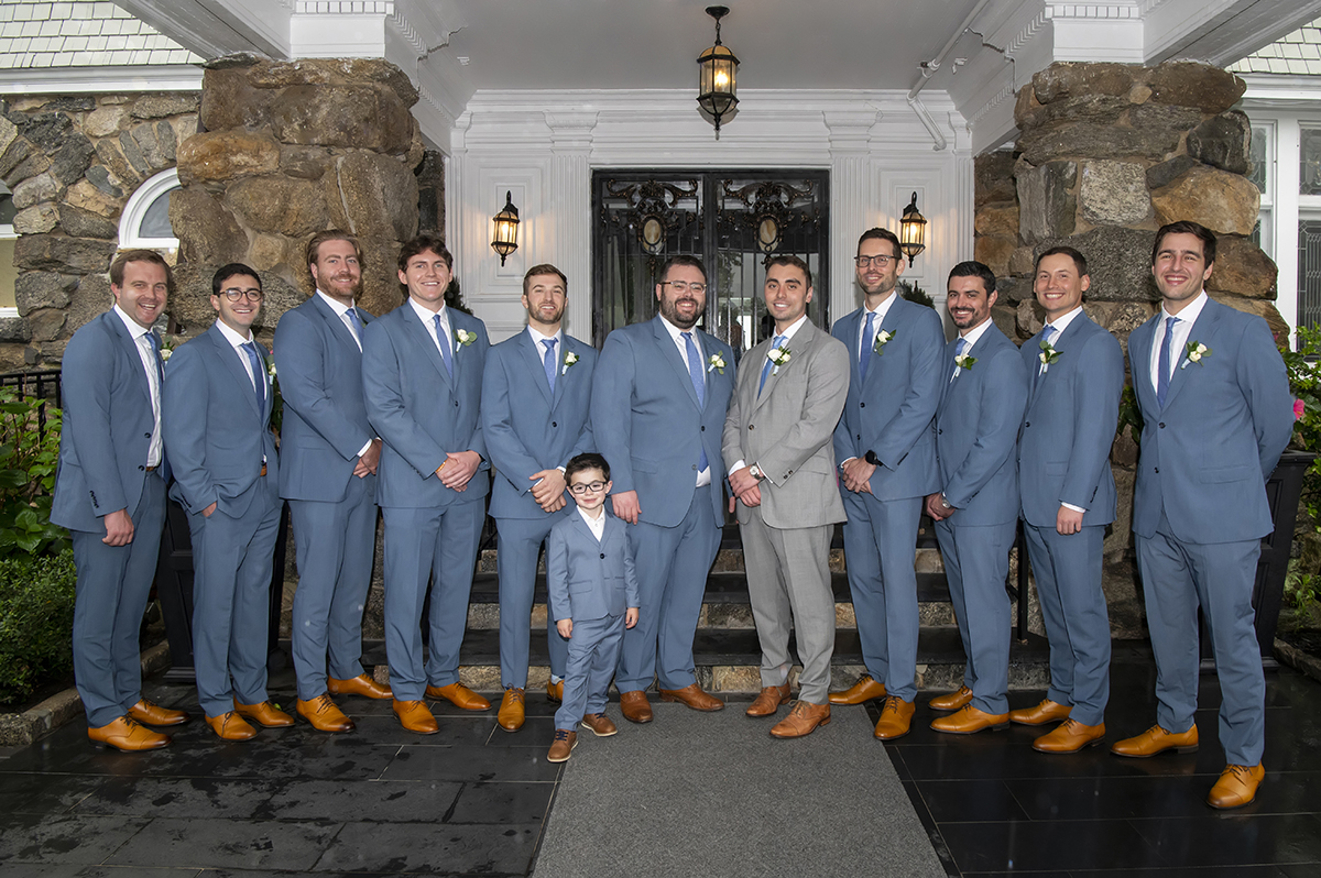 wedding party portraits at Orienta Beach Club