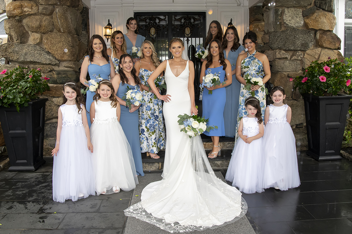 wedding party portraits at Orienta Beach Club