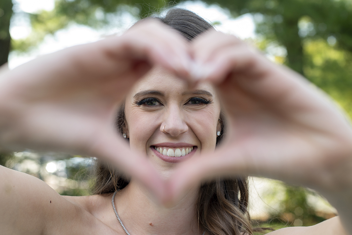 bride on their wedding day at Stone House at Stirling Ridge