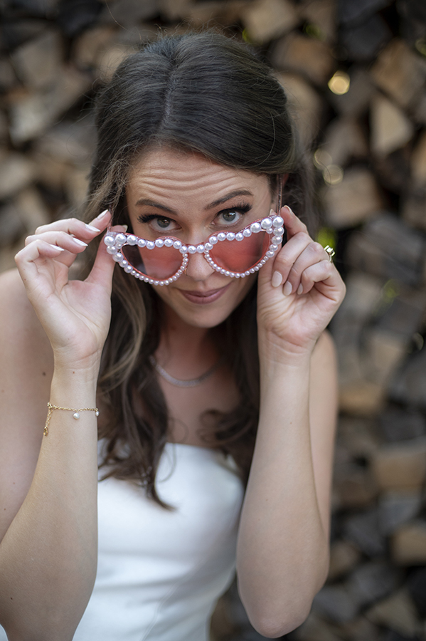 bride on their wedding day at Stone House at Stirling Ridge