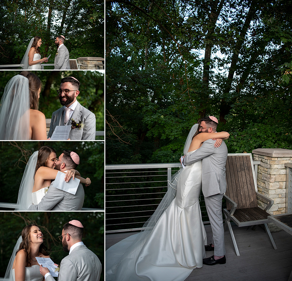 fall jewish wedding at Stone House at Stirling Ridge
