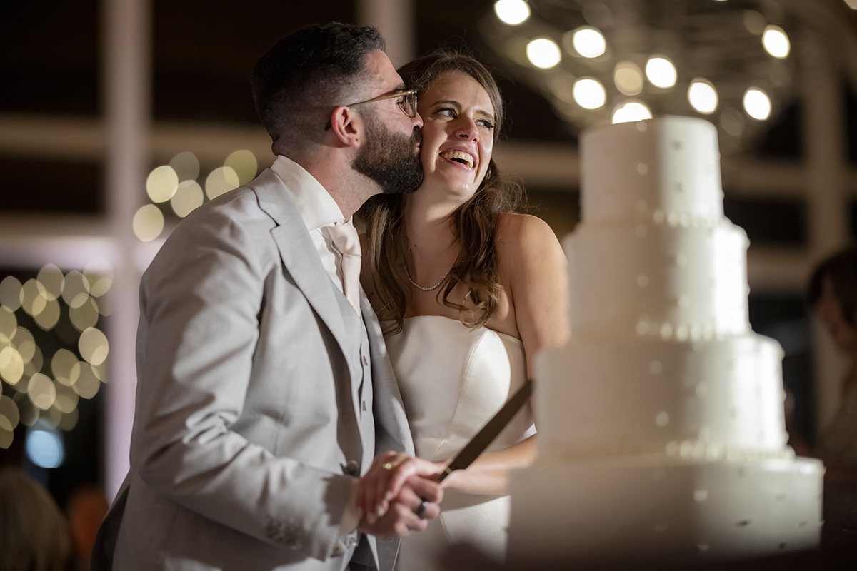 bride and groom celebrate their wedding at Stone House at Stirling Ridge